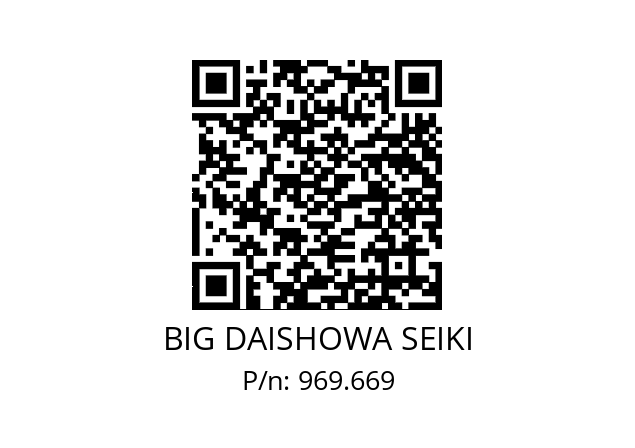  FONBC16-5AA BIG DAISHOWA SEIKI 969.669