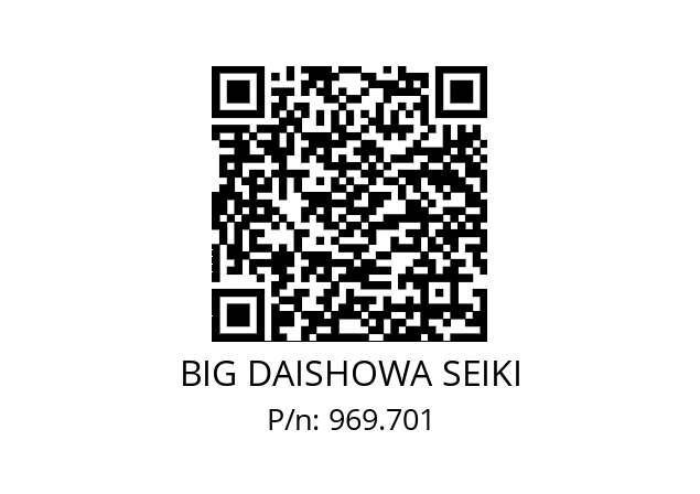  FONBC20-7AA BIG DAISHOWA SEIKI 969.701