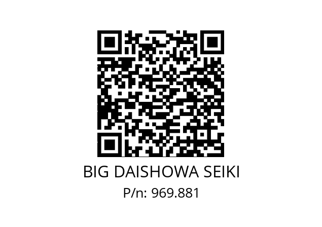  MPS13-0809 BIG DAISHOWA SEIKI 969.881