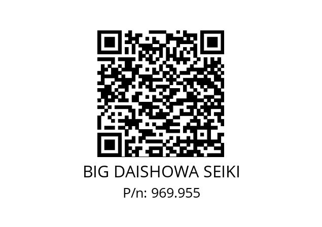  BPS16-1213 BIG DAISHOWA SEIKI 969.955