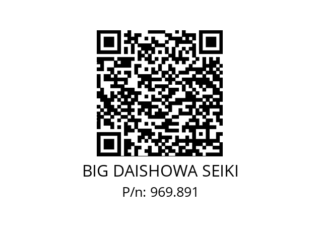  MPS16-0809 BIG DAISHOWA SEIKI 969.891