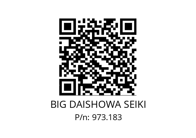  SCP3 BIG DAISHOWA SEIKI 973.183