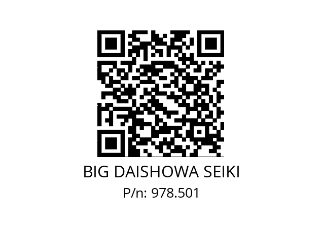  OCA20-14 BIG DAISHOWA SEIKI 978.501