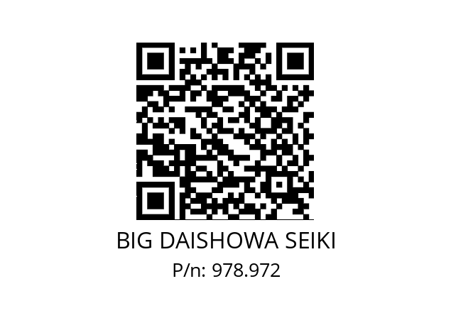  30PMGH BIG DAISHOWA SEIKI 978.972