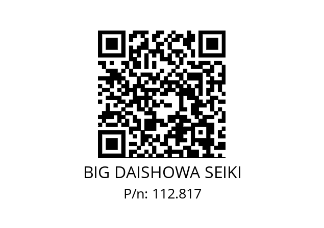  EVEWN2-50 BIG DAISHOWA SEIKI 112.817