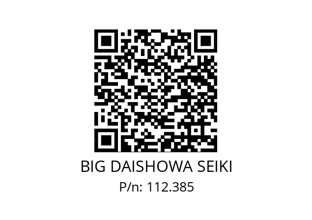  GBES32/ES16 (NV) BIG DAISHOWA SEIKI 112.385