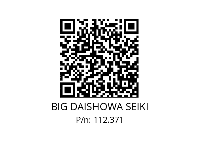  RTLASO39EWN2-32 BIG DAISHOWA SEIKI 112.371