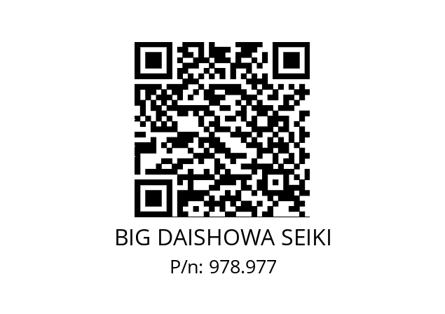  40PMGH11 BIG DAISHOWA SEIKI 978.977