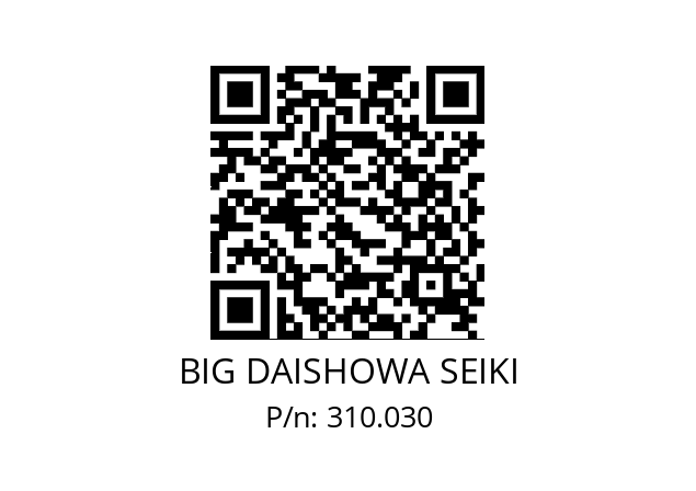  EW18XM10 BIG DAISHOWA SEIKI 310.030