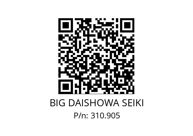  ETLBDO20x3 BIG DAISHOWA SEIKI 310.905