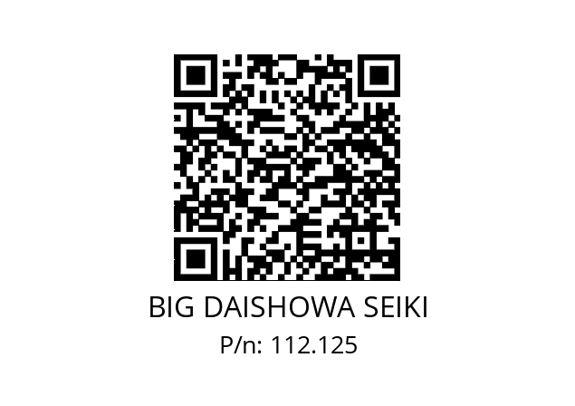  EWD2-54XHSK-A63 BIG DAISHOWA SEIKI 112.125