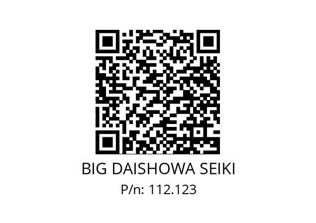  EWN2-50XLXHSK-A63 BIG DAISHOWA SEIKI 112.123