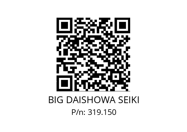  ETLVHSW20 BIG DAISHOWA SEIKI 319.150