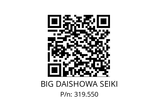  ETLVHSW53 BIG DAISHOWA SEIKI 319.550