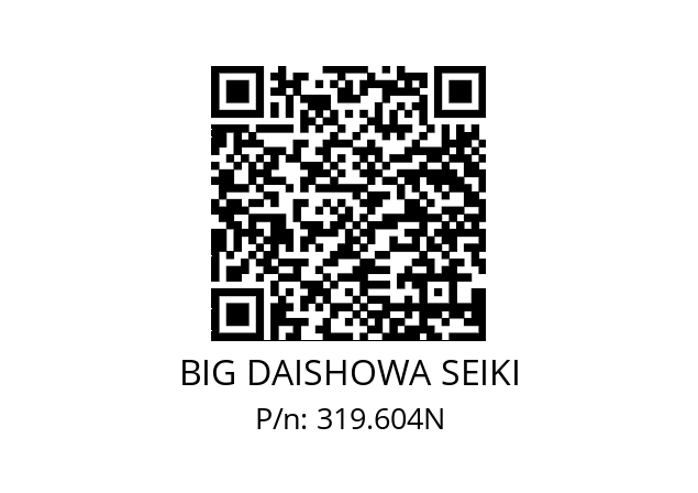  SW68-110XCKN6AL BIG DAISHOWA SEIKI 319.604N