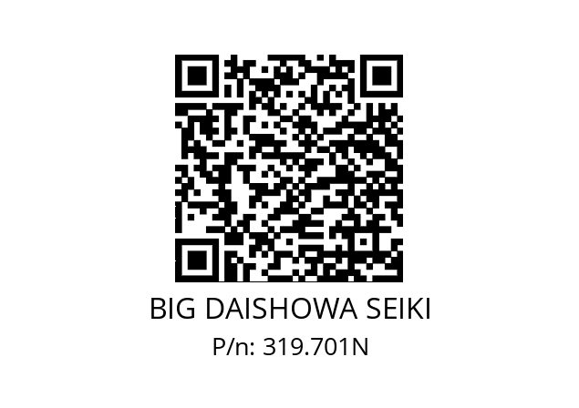  SW98-153XCKN7 BIG DAISHOWA SEIKI 319.701N