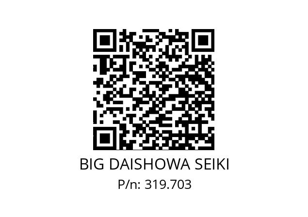  SW148-203XCK7B BIG DAISHOWA SEIKI 319.703