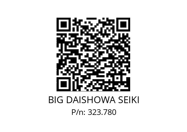  SK50/M24XCKS6X100 BIG DAISHOWA SEIKI 323.780