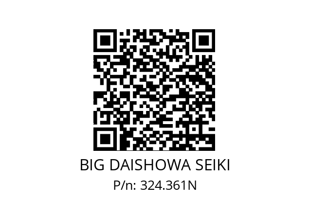  HSK-A63XCKN6X110 BIG DAISHOWA SEIKI 324.361N