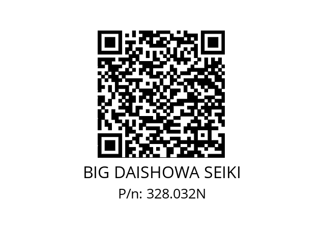  C8XCKN7X73 BIG DAISHOWA SEIKI 328.032N