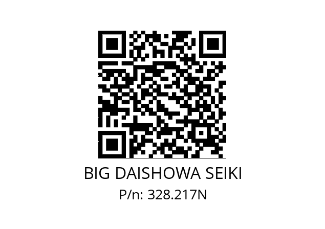  CKN7XF60 BIG DAISHOWA SEIKI 328.217N