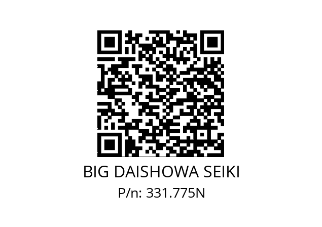  CKN7XCKN7X100 BIG DAISHOWA SEIKI 331.775N