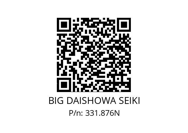  DZCKN7XCKN7X50 BIG DAISHOWA SEIKI 331.876N