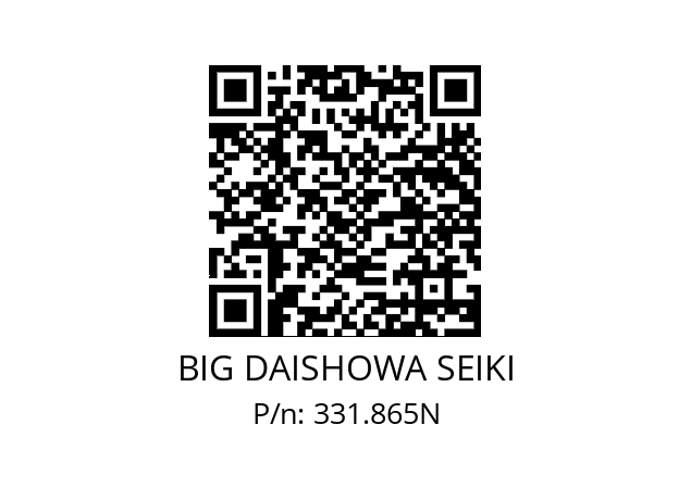  DZCKN6XCKN6X20 BIG DAISHOWA SEIKI 331.865N