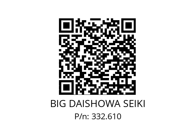  CK6XCK1X100B BIG DAISHOWA SEIKI 332.610