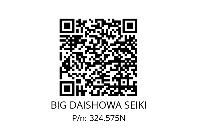  HSK-A100XCKN7X320 BIG DAISHOWA SEIKI 324.575N