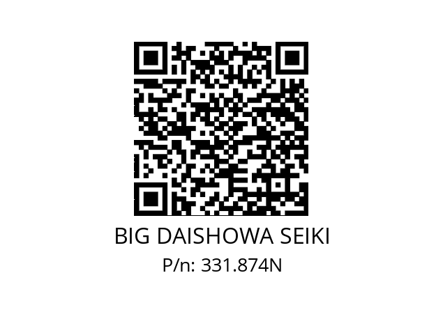  DZCKN7XCKN7 BIG DAISHOWA SEIKI 331.874N