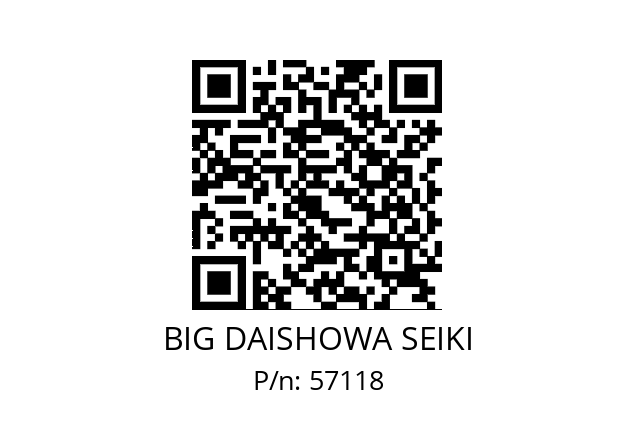   BIG DAISHOWA SEIKI 57118