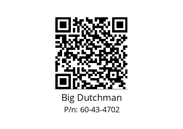   Big Dutchman 60-43-4702