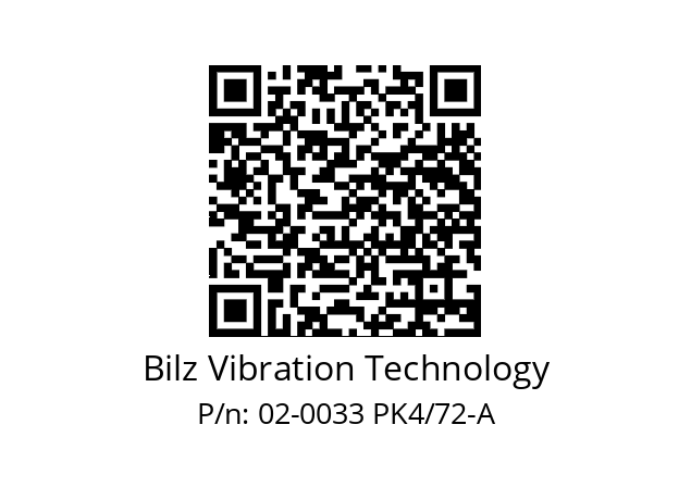   Bilz Vibration Technology 02-0033 PK4/72-A