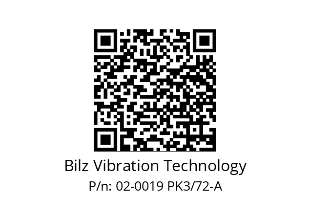   Bilz Vibration Technology 02-0019 PK3/72-A