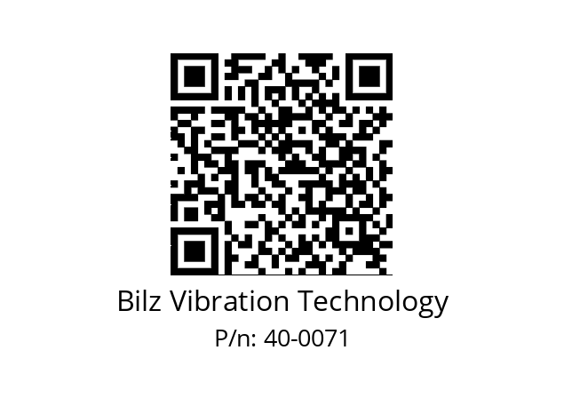   Bilz Vibration Technology 40-0071