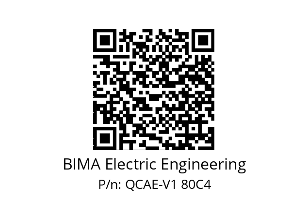   BIMA Electric Engineering QCAE-V1 80C4