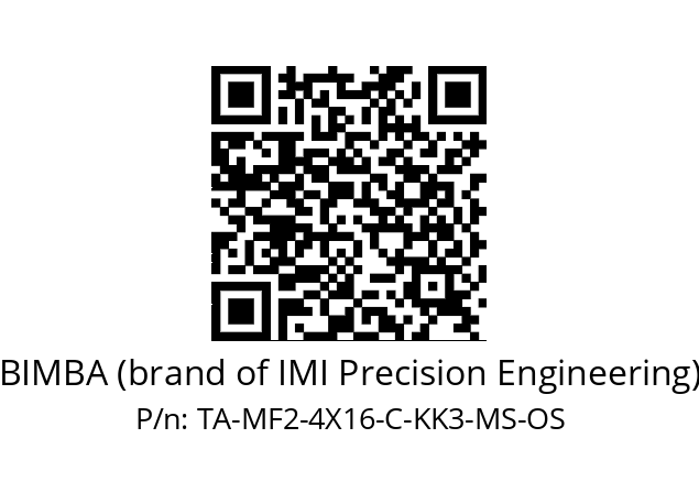   BIMBA (brand of IMI Precision Engineering) TA-MF2-4X16-C-KK3-MS-OS