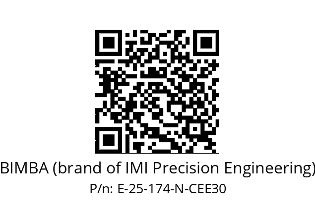   BIMBA (brand of IMI Precision Engineering) E-25-174-N-CEE30