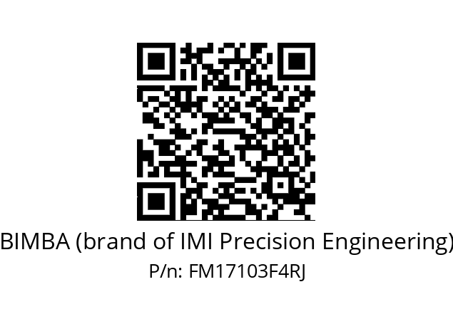   BIMBA (brand of IMI Precision Engineering) FM17103F4RJ