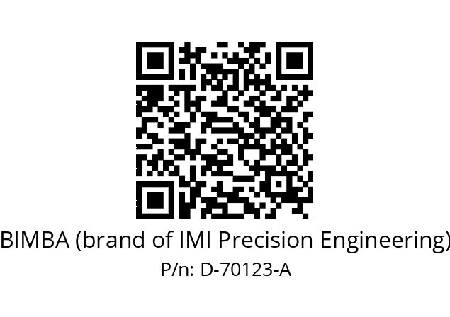   BIMBA (brand of IMI Precision Engineering) D-70123-A