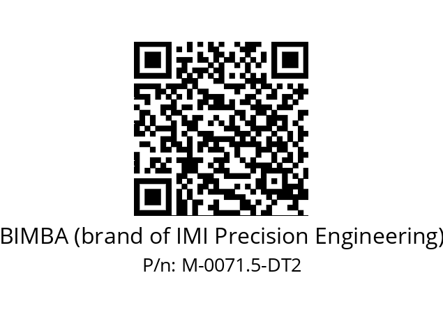   BIMBA (brand of IMI Precision Engineering) M-0071.5-DT2