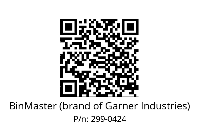   BinMaster (brand of Garner Industries) 299-0424