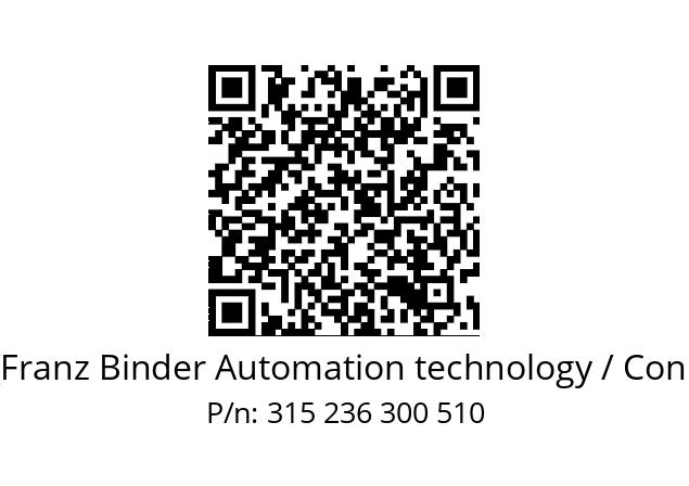   Binder (Franz Binder Automation technology / Connectors) 315 236 300 510