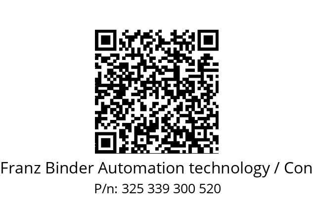   Binder (Franz Binder Automation technology / Connectors) 325 339 300 520