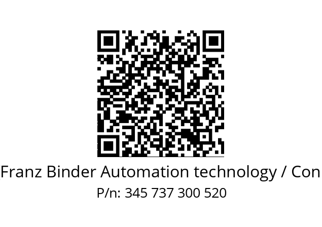   Binder (Franz Binder Automation technology / Connectors) 345 737 300 520