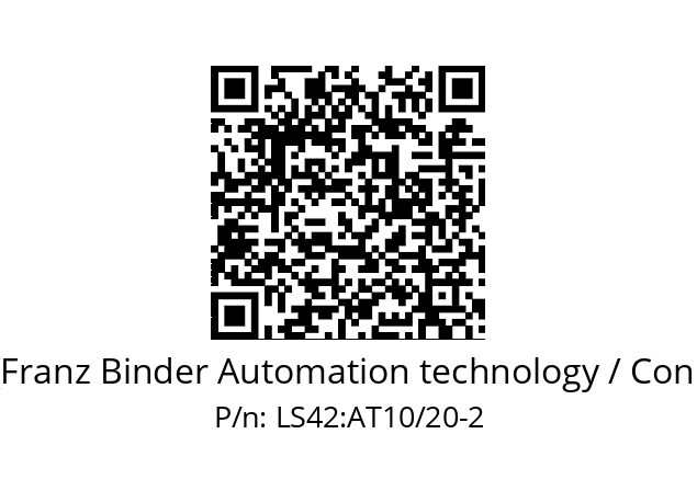   Binder (Franz Binder Automation technology / Connectors) LS42:AT10/20-2