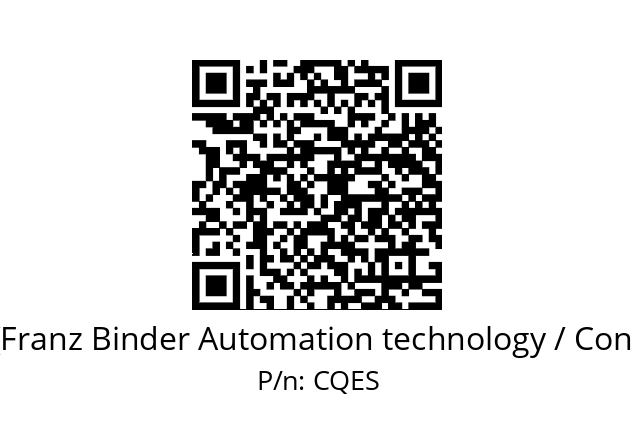   Binder (Franz Binder Automation technology / Connectors) CQES