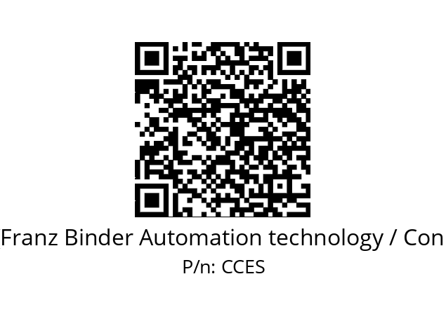   Binder (Franz Binder Automation technology / Connectors) CCES