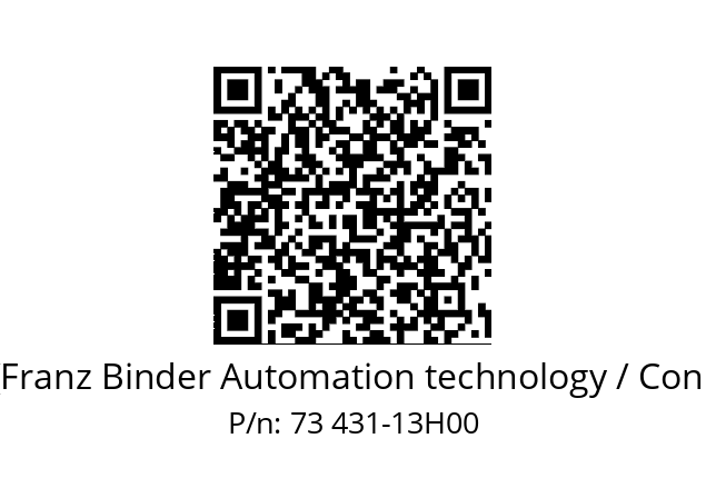   Binder (Franz Binder Automation technology / Connectors) 73 431-13H00